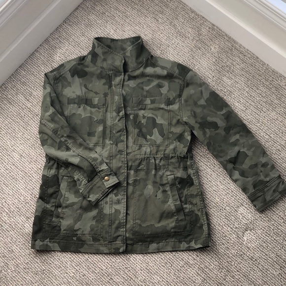 Old navy floral print army jacket - Picture 2 of 3